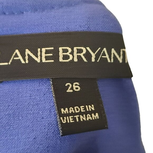 95.  Lane Bryant Women's Long Sleeve  Blazer Jacket Blue Size 26 - Picture 7 of 8